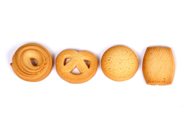 丹麦黄油饼干，白黄油饼干图片下载