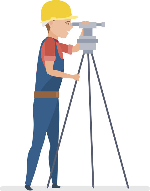 地籍工程师进行土地管理专业知识，进行土地标记图片下载