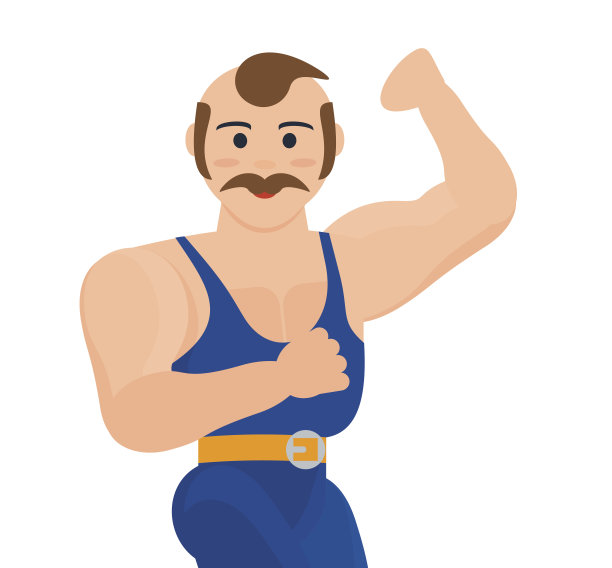 运动员在马戏团展示肌肉，力量，敏捷，力量，娱乐观众图片下载