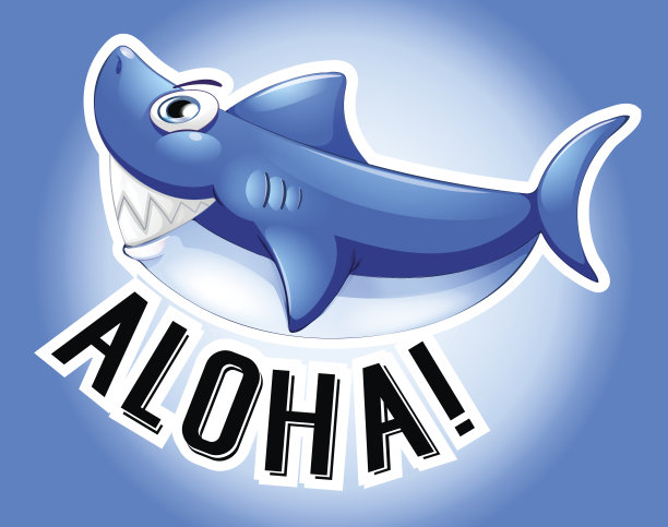 蓝鲨和阿罗哈图片下载