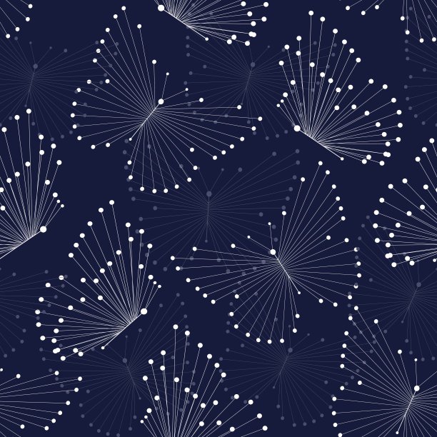 无缝模式与蓝色蝴蝶素材图片