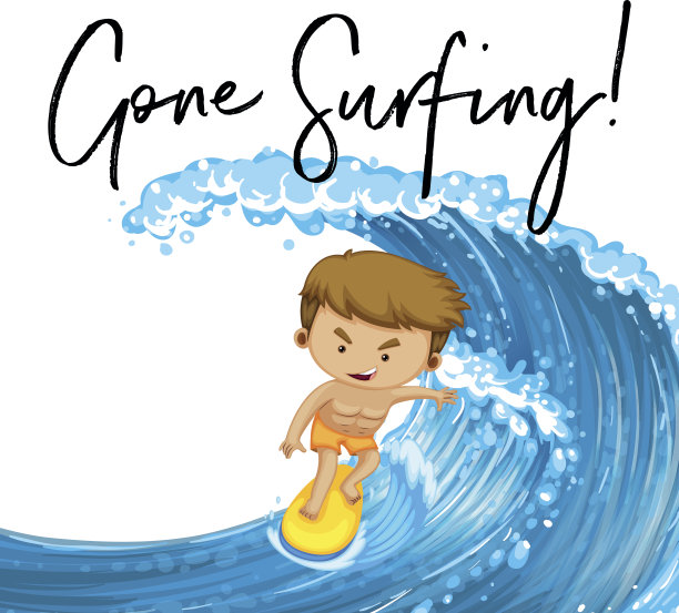 和冲浪板上的男人一起冲浪图片下载