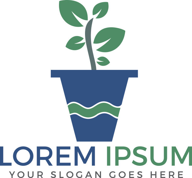 花盆和植物载体设计。图片下载