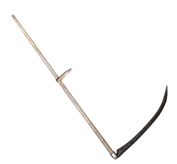 割草用的镰刀，孤立在白色背景上。图片下载