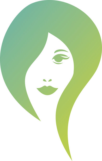 美女脸矢量设计模板。图片下载