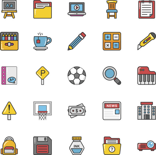 教育矢量图标8图片下载