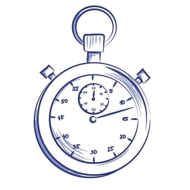 矢量手绘图标秒表图片下载
