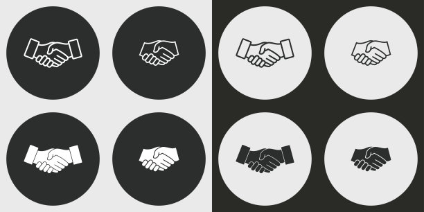 握手图标集素材图片
