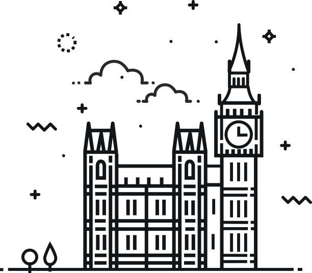 大本钟图标。标志设计图片下载