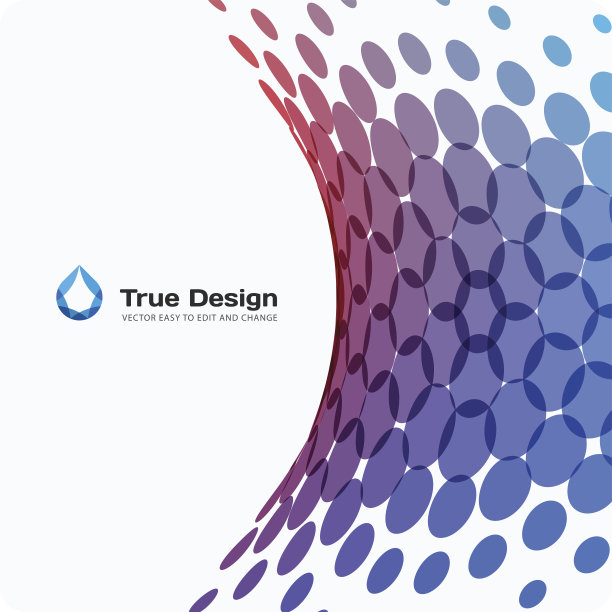 抽象矢量设计圆形元素为图形模板图片下载