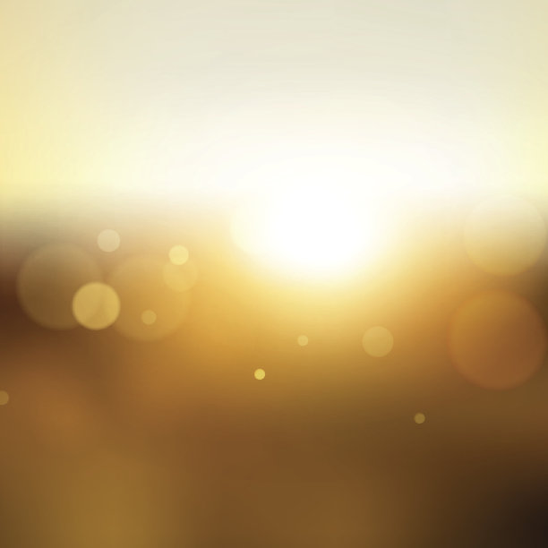 天空和太阳。现实的模糊设计。抽象的闪亮的背景。矢量图图片下载