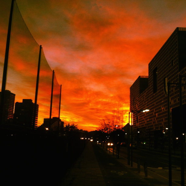 橙色的天空图片下载