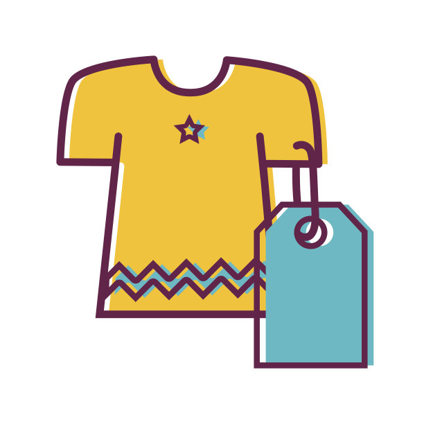 衣服与购物新风格的标签图片下载