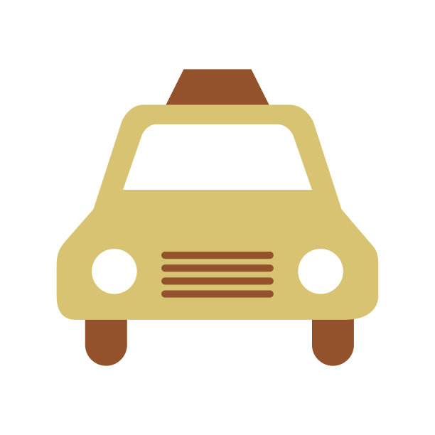 出租车服务孤立图标图片下载