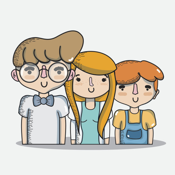 不同的人一起设计发型图片下载