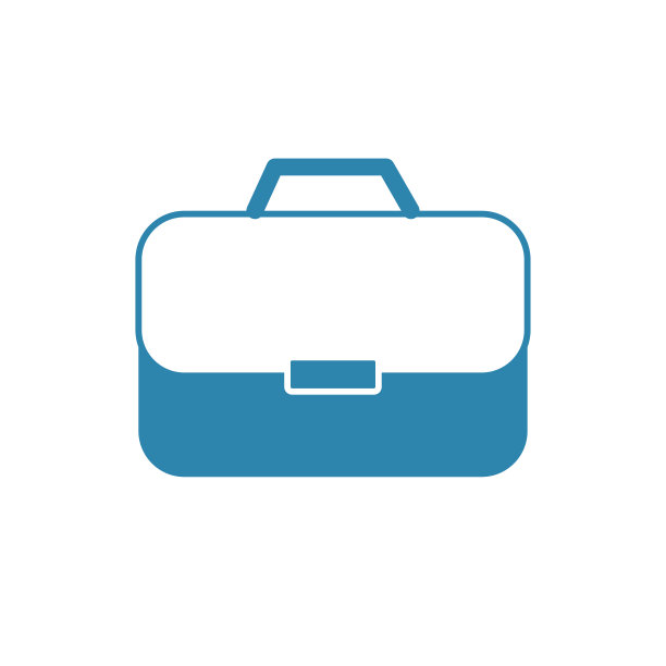 剪影公文包给商人看重要文件图片下载