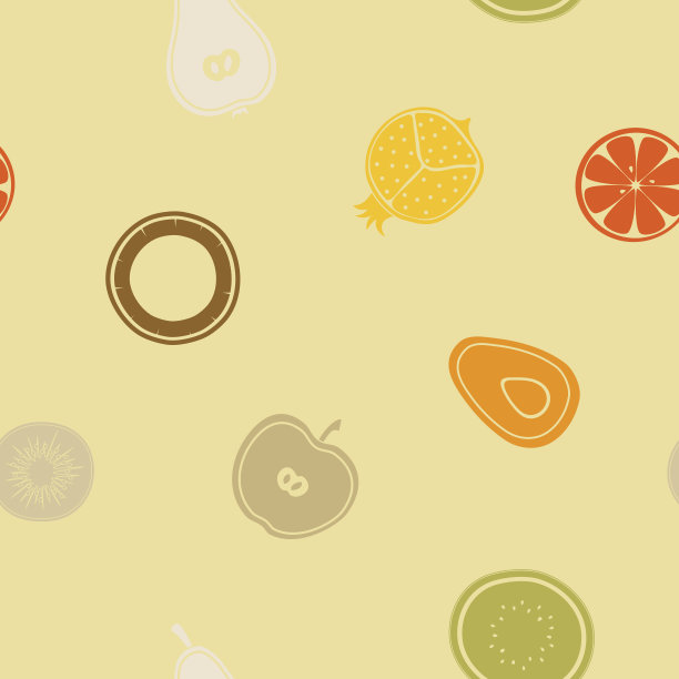 无缝模式与水果图标图片下载
