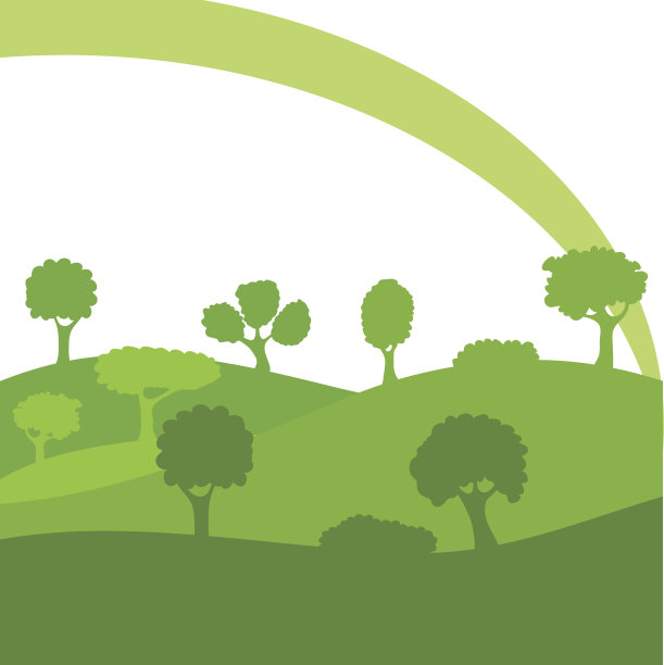 白色背景上的纸绿树。32、生态环保的理念。图片下载