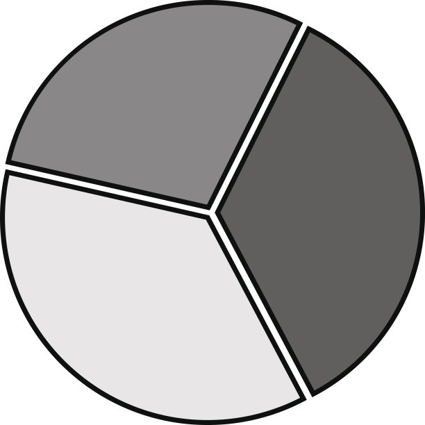 黑色和白色的饼状图图片下载