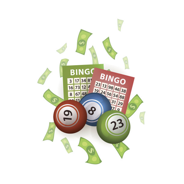矢量平宾果彩票球，彩票，钱图片下载