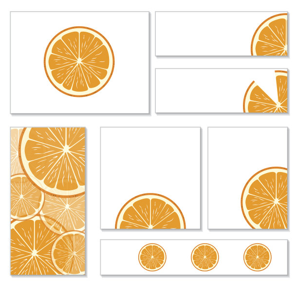 橙色矢量为背景图片下载