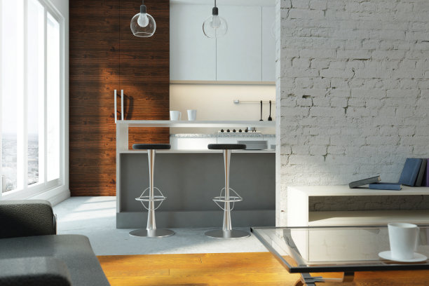 明亮的工作室公寓图片下载