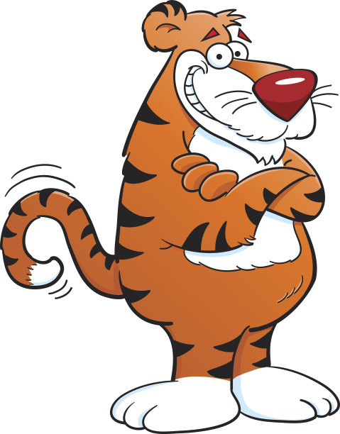 卡通老虎。图片下载