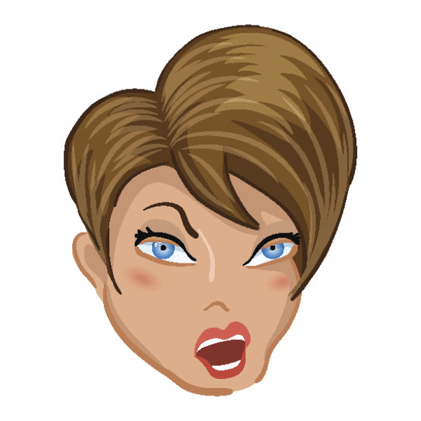 表情符号。女孩。愤怒图片下载