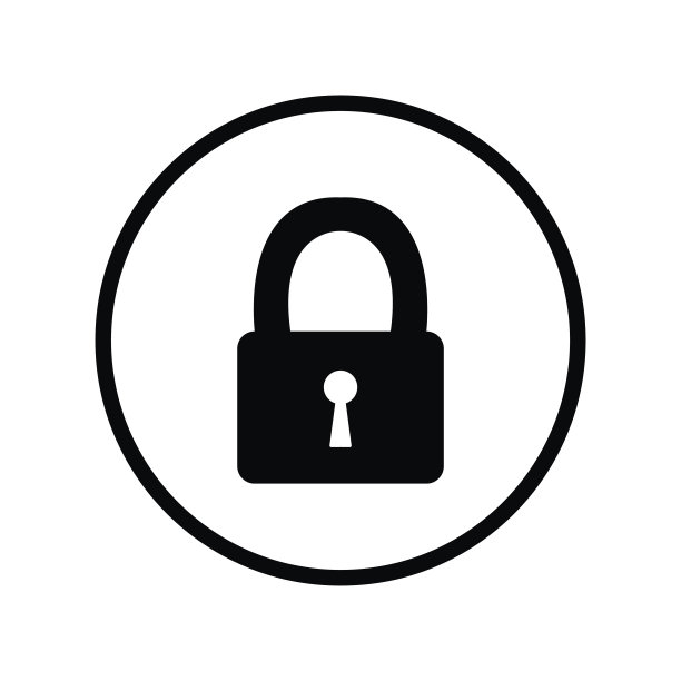 安全图标，锁定图标，隔离矢量，透明图片下载
