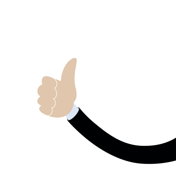 男性商人举起大拇指图片下载