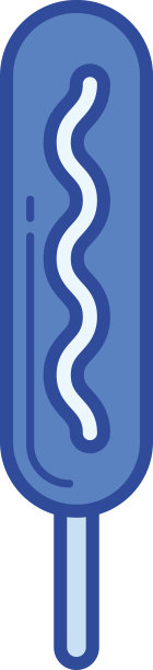 热香肠线图标图片下载