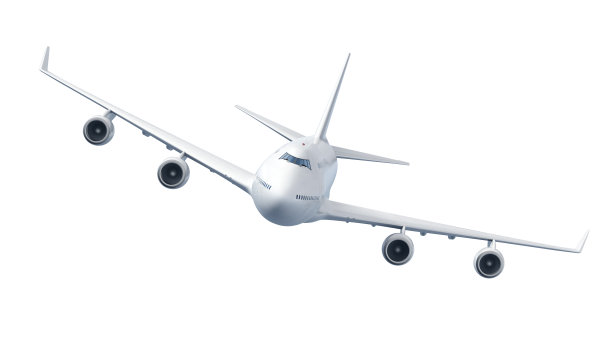 飞机孤立在白色背景图片下载