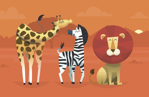 友好的热带动物图片下载