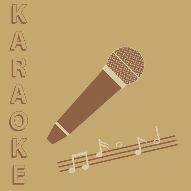 复古麦克风卡拉ok，麦克风图标图片下载