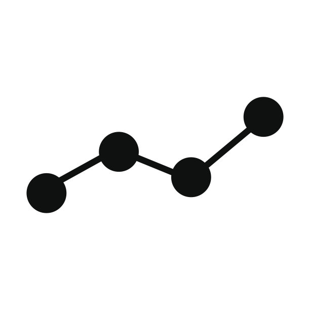 增长商业图表轮廓图标。图表符号。矢量图图片下载