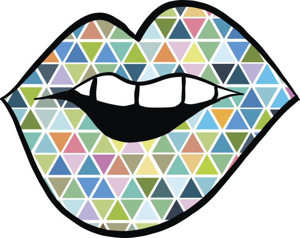 唇平面向量图片下载