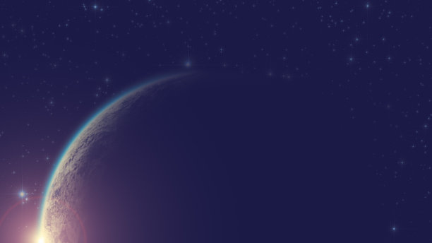 地球和星星。图片下载