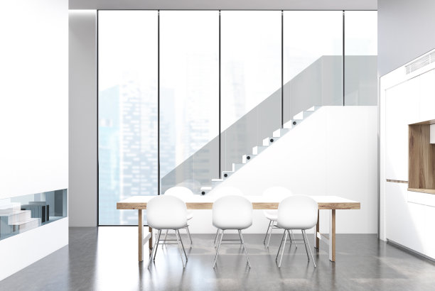 白色餐厅内部图片下载