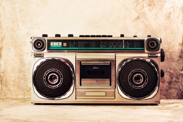 复古收录机盒式立体声播放器图片下载