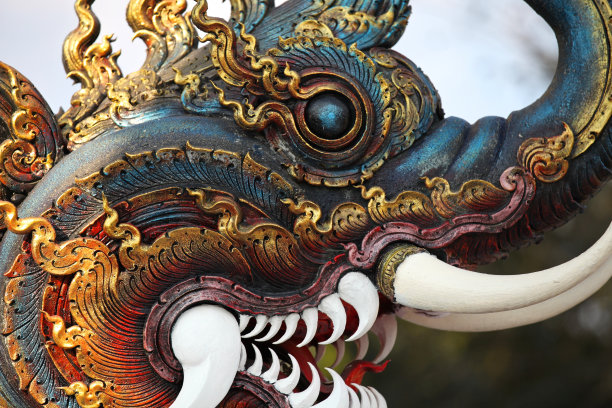 雕塑，建筑和佛教的象征，泰国图片下载