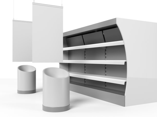 摆满海报的空架子图片下载