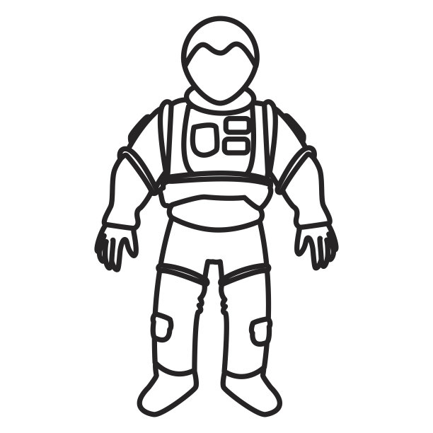 宇航员太空服人们科学天文学在白色的背景图片下载
