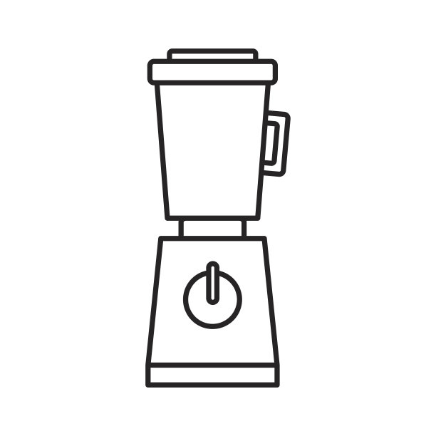 带玻璃容器的厨房搅拌机图片下载