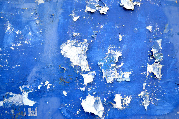 蓝色垃圾刮花纸板背景图片下载