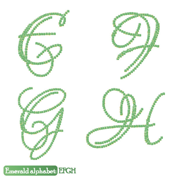 翡翠宝石的珠宝字母图片下载