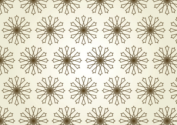 星圆线和中心花图案在柔和的颜色图片下载