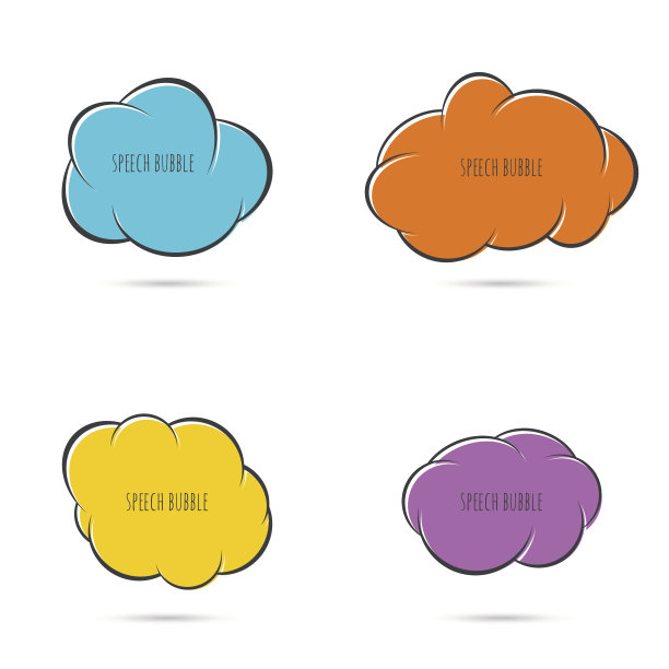 气泡图标。图片下载