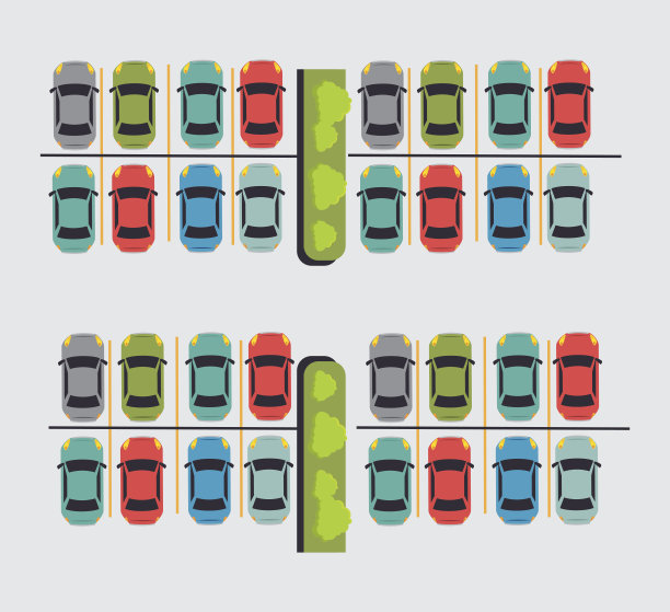 停车场或园区设计图片下载