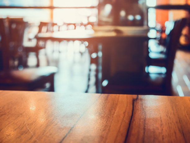 咖啡店咖啡店餐厅模糊的背景图片下载