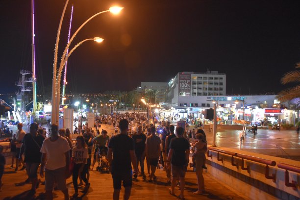 夜晚的埃拉特城图片下载